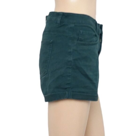 H&M Forest Green Twill Shorts - Picture 4 of 5